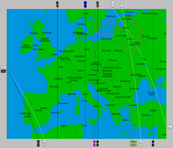 2014-10 Eclipse Map (UK and Europe)