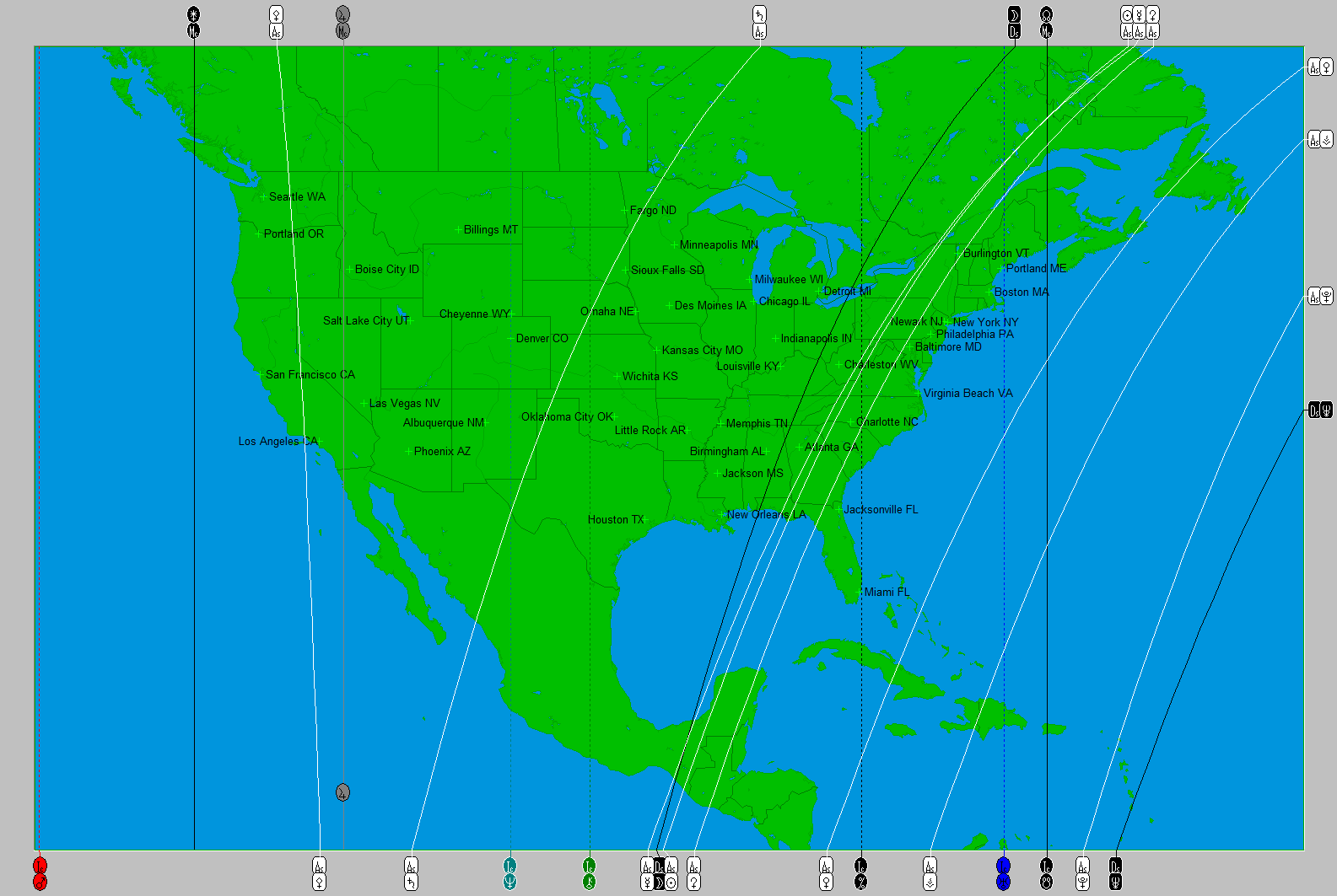 2014-12 December Full Moon US Map