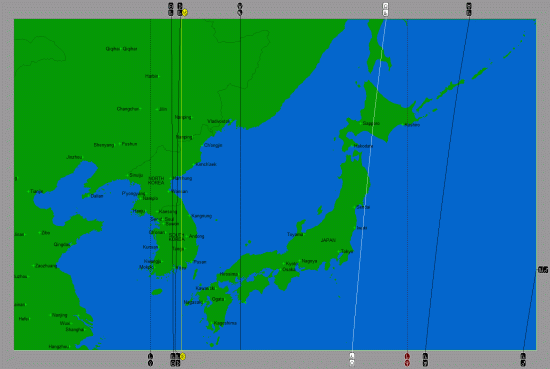 2015-03 Solar Eclipse Japan and Korea Map 2015-03-20