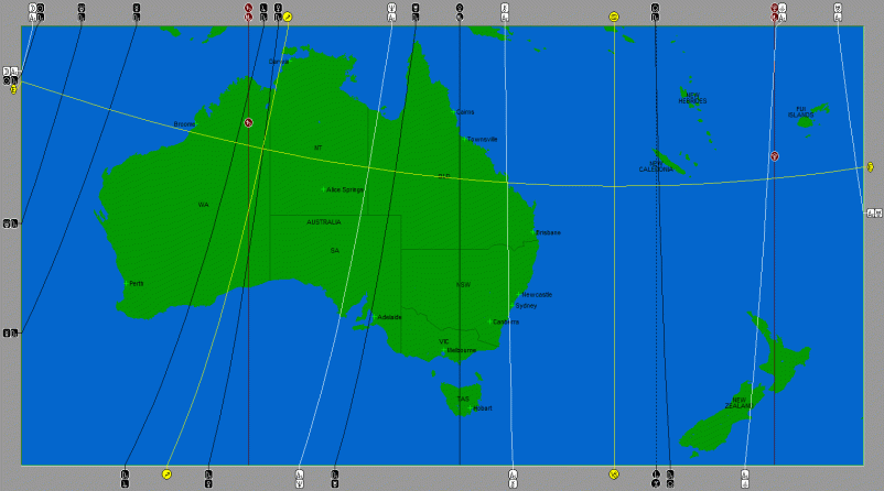 Australia Map for Blue Moon 2015-07-31